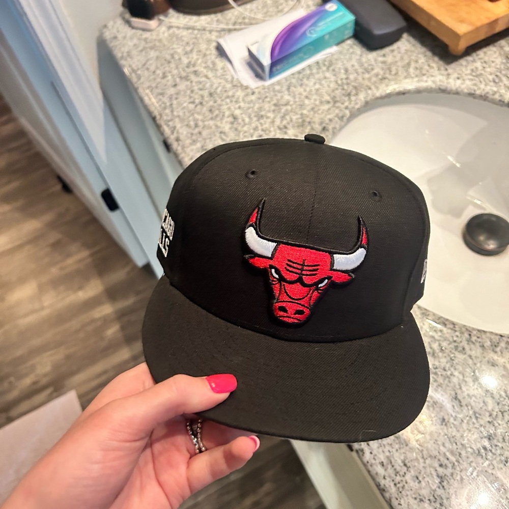 New Era Black and Red Bulls Cap
